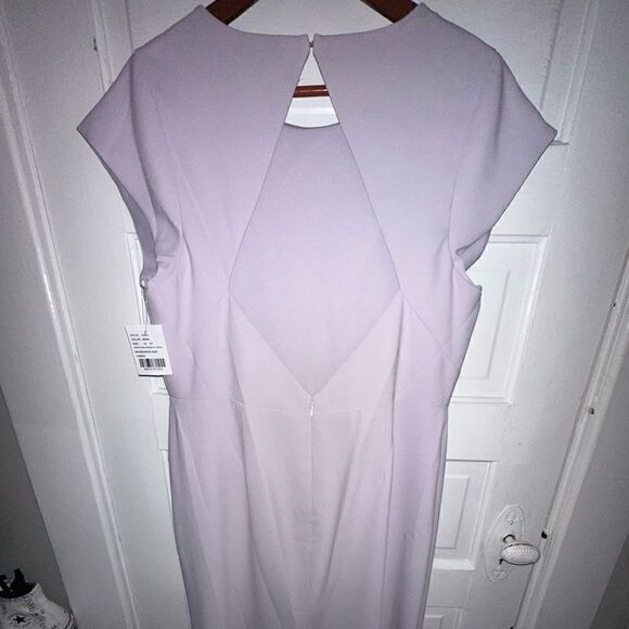 Threads | NWT Cap Sleeve Open Back Trumpet Gown w/ Front Slit Size 18 - Picture 2 of 11